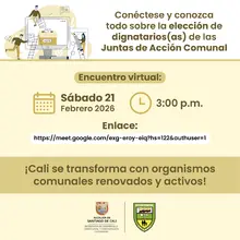 Elección de dignatarios(as) de las juntas de Acción Comunal 