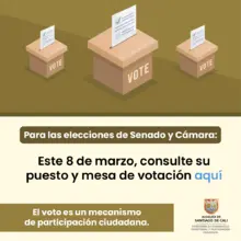 El voto es un mecanismo de participación ciudadana