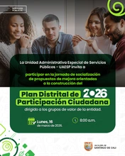 Plan Distrital de Participación Ciudadana 2026