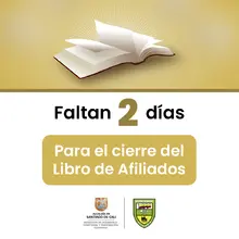 Faltan dos dias para el cierre de libro de afiliados
