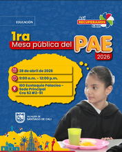 Invitación I Mesa Pública del PAE 2026