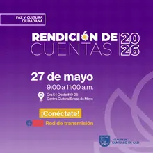 Rendición de cuentas de la Secretaría de Paz y Cultura Ciudadana 2026