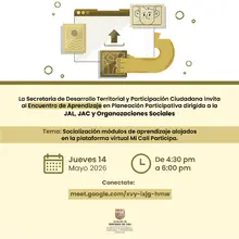 Encuentro de aprendizaje de planeación participativa