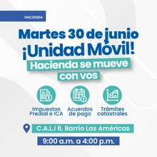 Unidad Móvil - C.A.L.I. 8 este 30 de junio
