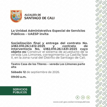 ENTREGA TEATRO CASA DE LOS TÍTERES - VEREDA LOS LIMONES  