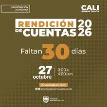 Rendicion de cuentas 27 de octubre