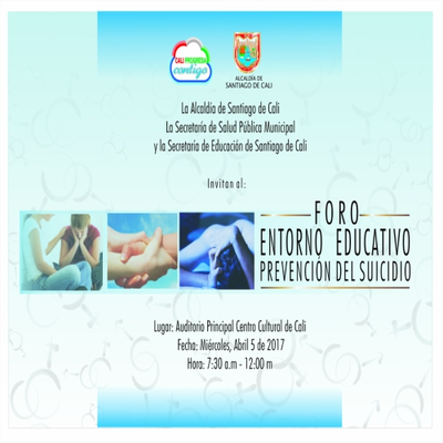 Foro Entorno Educativo Prevención del Suicidio