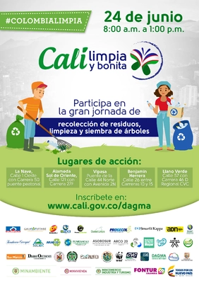 Cali Limpia y Bonita: Gran jornada de embellecimiento