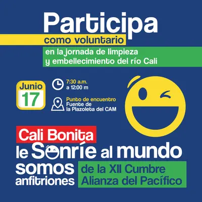 Participa en la Jornada de embellecimiento del río Cali