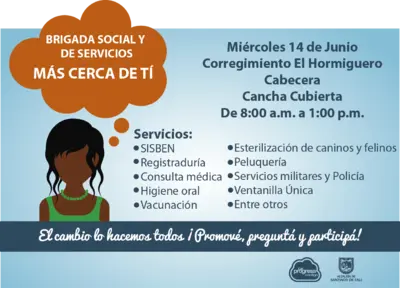 Brigada social y de Servicios Corregimiento Hormiguero