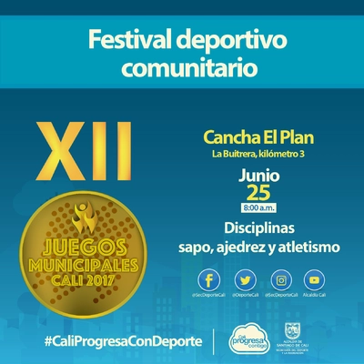 Festival deportivo comunitario  Sapo, Ajedrez y Atletismo