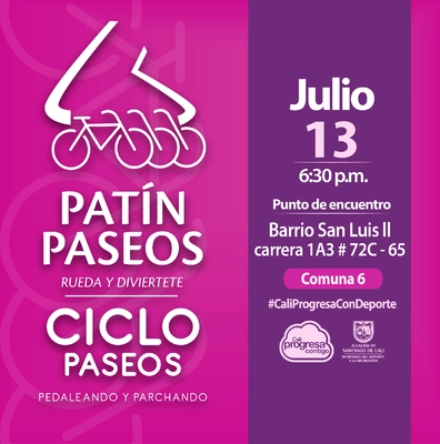 Patín y Ciclo Paseos Comuna 6