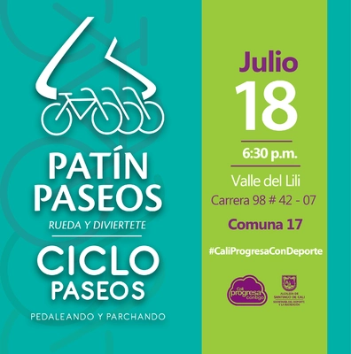 Patín y Ciclo Paseos Comuna 17