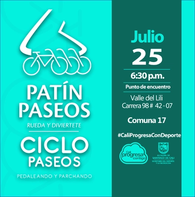 Patín y Ciclo Paseos Comuna 17