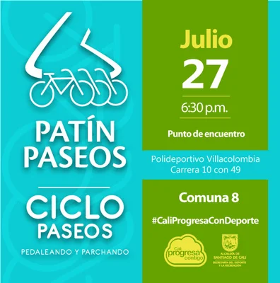 Patín y Ciclo Paseos Comuna 8