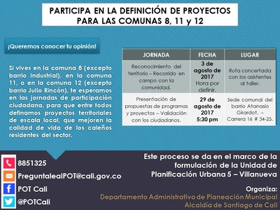 Recorrido de reconocimiento comunas 8, 11 y 12 - UPU 5