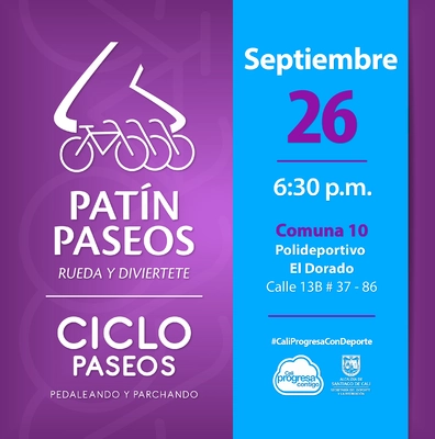 Patín y Ciclo Paseos Comuna 10