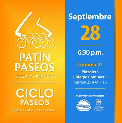Patín y Ciclo Paseos Comuna 21