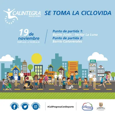 Calintegra se toma la Ciclovida