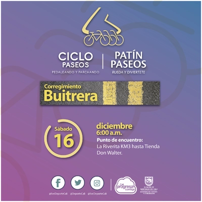 Ciclo y Patín Paseo corregimiento La Buitrera