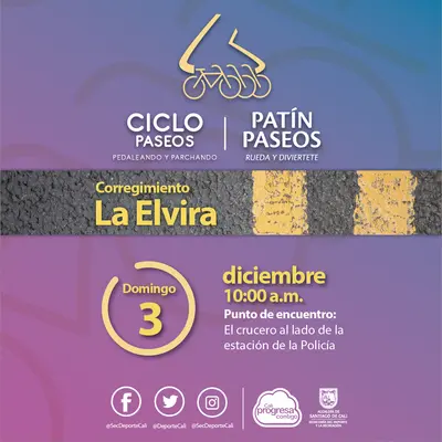 Ciclo y Patín Paseo corregimiento La Elvira