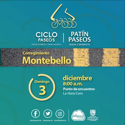 Ciclo y Patín Paseo corregimiento Montebello