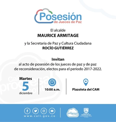 Acto de posesión de los jueces de paz y jueces de paz de reconsideración