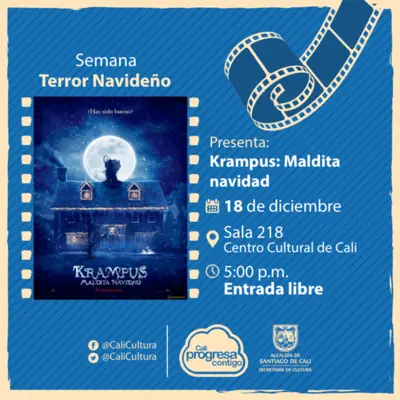 Semana Terror Navideño Película: Krampus: Maldita Navidad de Michael Dougherty Año: 2015 - Lunes, diciembre 18 de 201705:00 p.m -Sala 218 – Centro Cultural de Cali