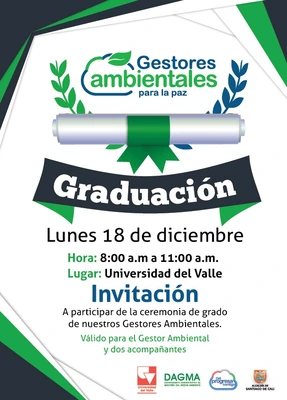 Graduación de los Gestores Ambientales para la Paz