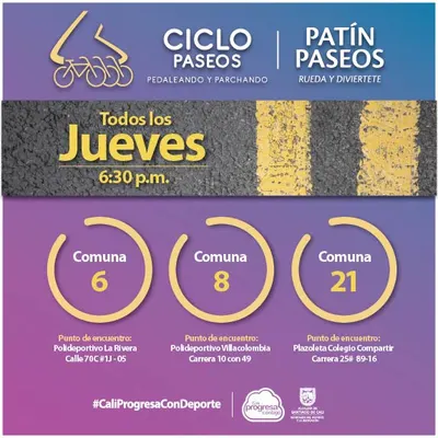Ciclo y Patín Paseos del dia Jueves
