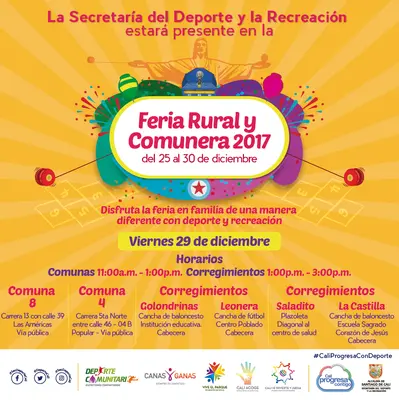 Feria Rural y Comunera 2017 Disfruta la feria en familia de una manera diferente con deporte y recreación