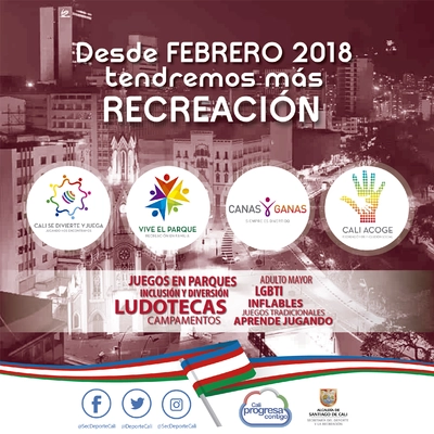 Desde febrero de 2018 tendremos más Recreación
