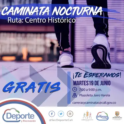 Caminata nocturna ruta Centro Histórico