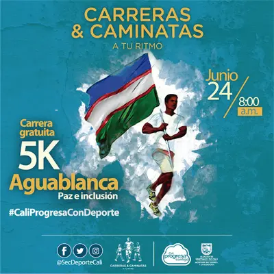 Carrera gratuita 5k Aguablanca - Paz e inclusión 