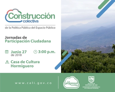 Jornada de construcción colectiva de la Política Pública de Espacio Público