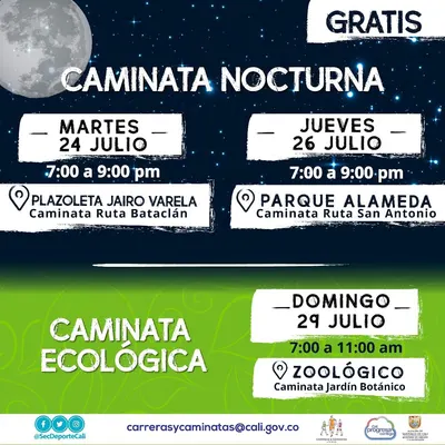 Caminata nocturna ruta Bataclán