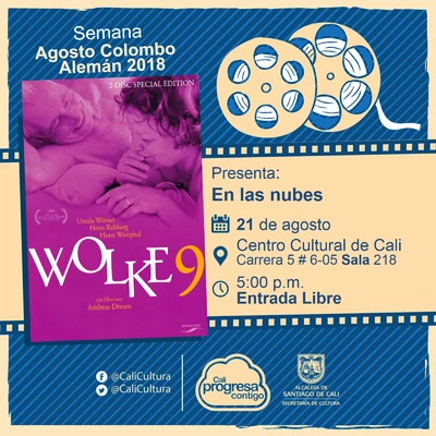 Semana Agosto Colombo Alemán 2018   Película: En la nubes de Andreas Dresen Año: 2008 Duración: 98 minutos Alemania - Sala 218 – Centro Cultural de Cali
