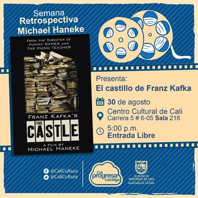 Semana Retrospectiva Michel Haneke Película: El Castillo de franz Kafka de Michel Haneke Año: 1997 Duración: 123 minutos Austria - Sala 218 – Centro Cultural de Cali