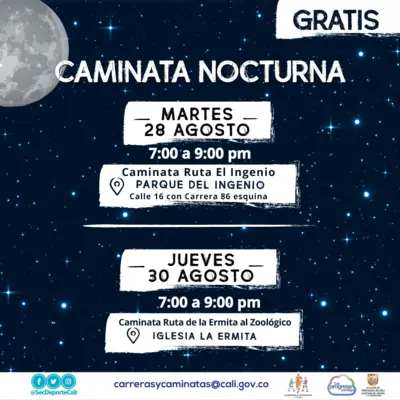 Caminata nocturna ruta El Ingenio