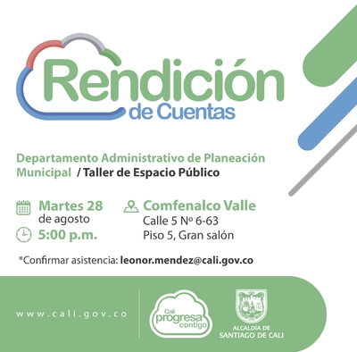 Rendición de cuentas Taller de Espacio Público