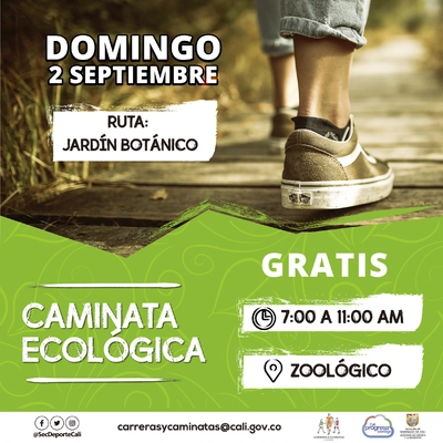 Caminata ecológica ruta Jardín botánico