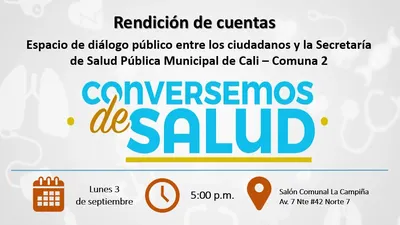 Rendición de Cuentas, Conversemos de Salud Comuna 2