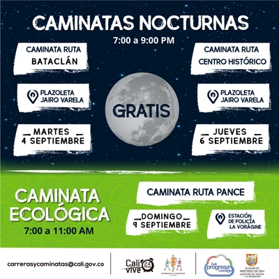 Caminata nocturna ruta Centro Histórico