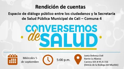 Rendición de Cuentas, Conversemos de Salud Comuna 4
