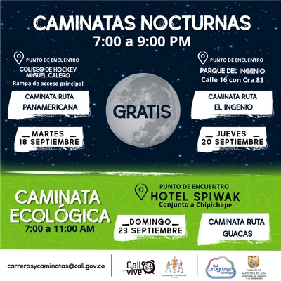 Caminata nocturna ruta El Ingenio