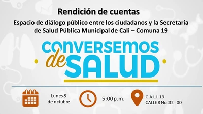 Rendición de Cuentas, Conversemos de Salud Comuna 19
