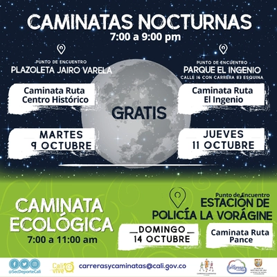 Caminata nocturna ruta Centro Histórico