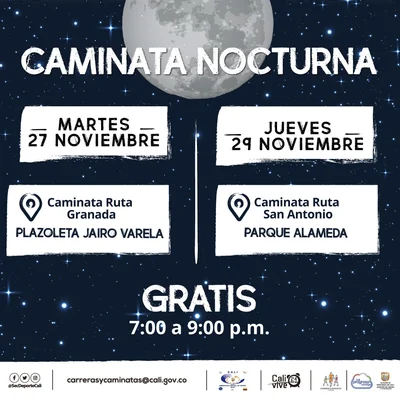 Caminata nocturna ruta San Antonio