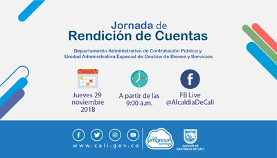 Rendición de cuentas del Departamento Administrativo de Contratación Pública y la Unidad Administrativa Especial de Gestión de Bienes y Servicios