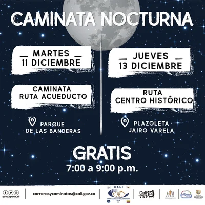 Caminata nocturna ruta Centro Histórico